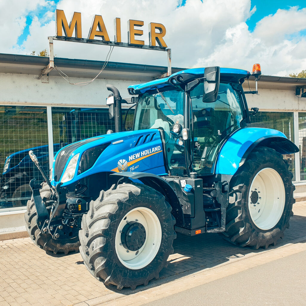 New Holland Traktor T6 an unserem Standort Oberkessach in Schöntal