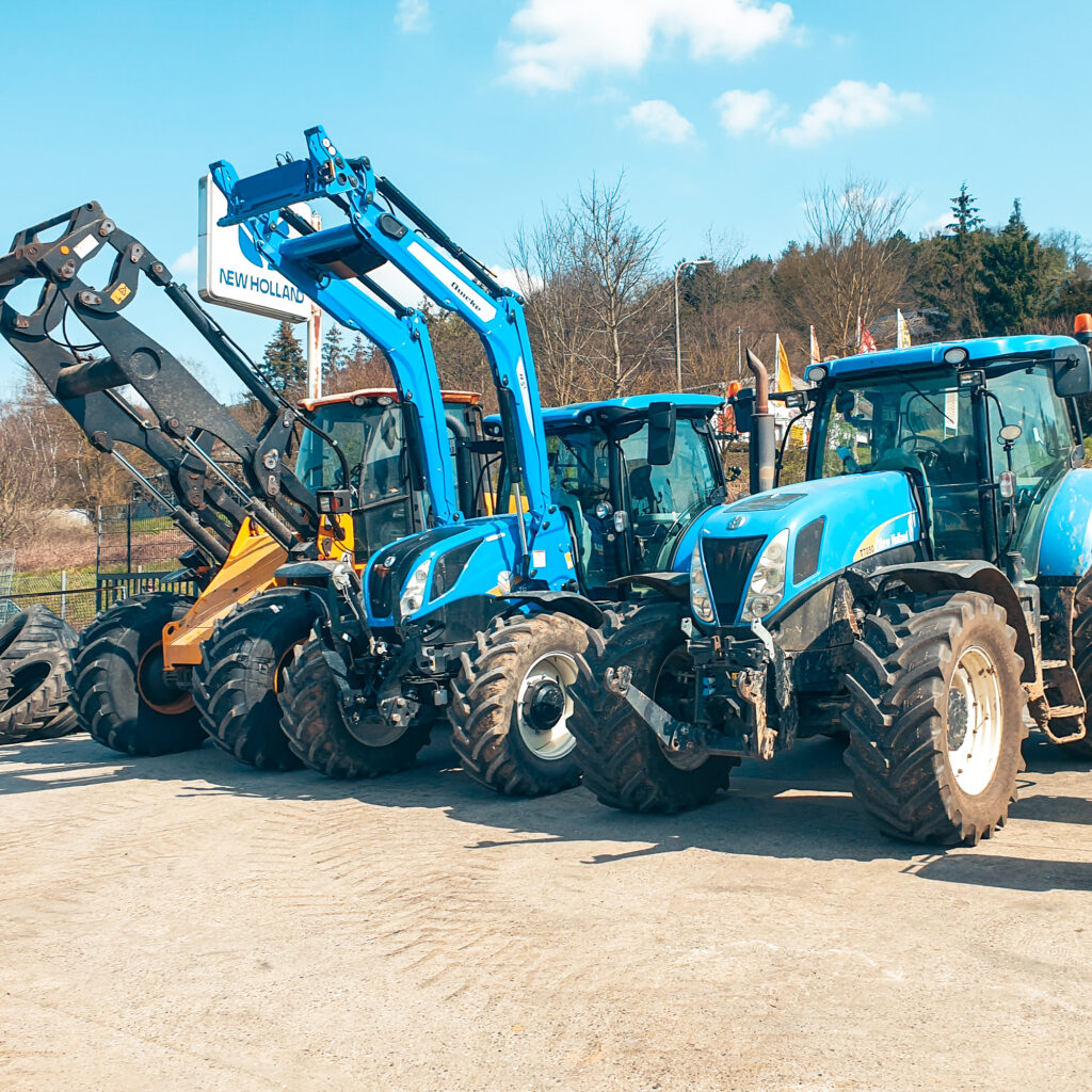 New Holland Traktoren T6 T7 Radlader an unserem Standort Oberkessach in Schöntal